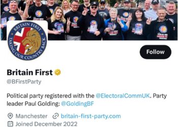 Britain First has been verified with the gold checkmark on Twitter.Gold checkmarks are only given to organisations on Tw…