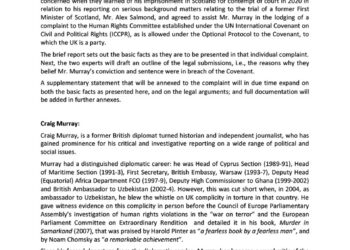 Defence Fund Appeal – United Nations Human Rights Committee