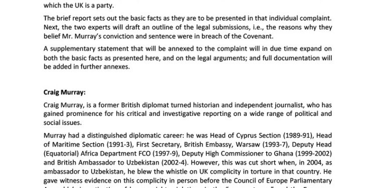 Defence Fund Appeal – United Nations Human Rights Committee