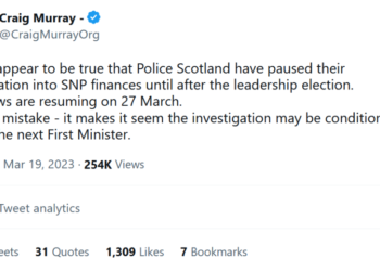 High Level Corruption in Scotland Continues