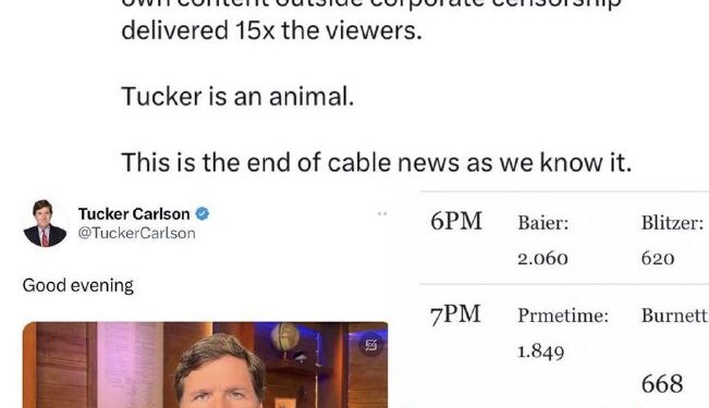 Tucker’s video view count is now up to 61 million!
