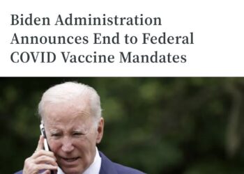 Breaking: Fake President Joe Biden’s administration is going to end a slew of COVID-19 vaccine mandates, including its r…