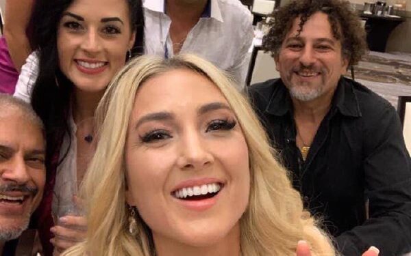 Dr. Buttar peeking in on left. My friend Liana (front) just sent this photo to me. RIP Dr Buttar.