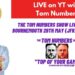 LIVE on Weds 24th May 23 with Tom Numbers