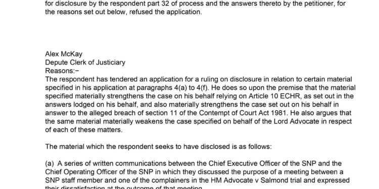 Let Nobody Ever State Again There Is No Evidence of the Conspiracy Against Alex Salmond