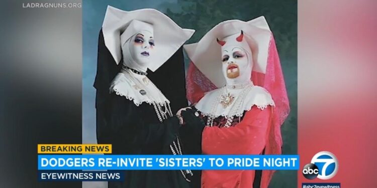 Los Angeles Dodgers Apologize, Re-Invite Anti-Catholic ‘Sisters of Perpetual Indulgence’ Trans Nuns to Pride Night – Fans Respond | The Gateway Pundit
