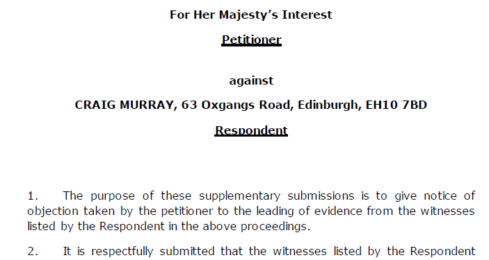 Preparing for my Trial – Craig Murray