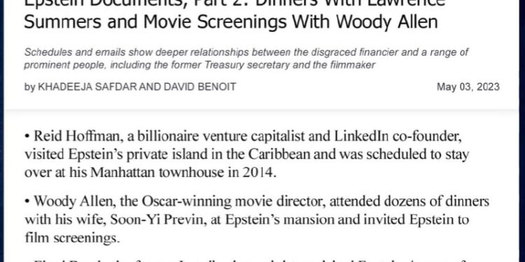 The Wall Street Journal is now basically admitting that Epstein was a Mossad agent sent to blackmail powerful US men.The…