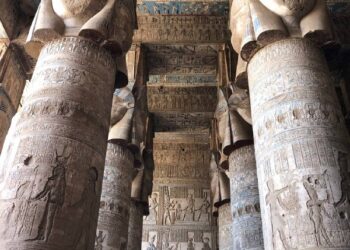 What is believed to be the World’s Oldest representation of Astrology is on the roof of this Temple at Dendara.