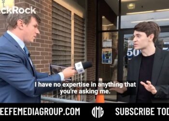 BREAKING: James O’Keefe Confronts BlackRock Recruiter, Denies His Own Words. Hides in Police Station