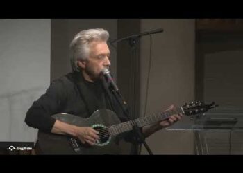 Gregg Braden's Guitar is made from the Recycled Blades of Military Helicopters… WOW!!!