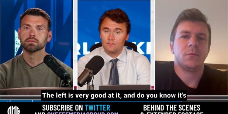 James O'Keefe hosted by Charlie Kirk with Jack Posobiec