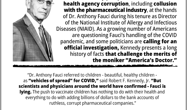 Take Action – Ask Your Elected Officials to Investigate Anthony Fauci • Children’s Health Defense