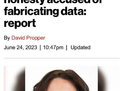 Trusting the Science means trusting the scientist! https://nypost.com/2023/06/24/harvard-behavior-scientist-who-studied-…
