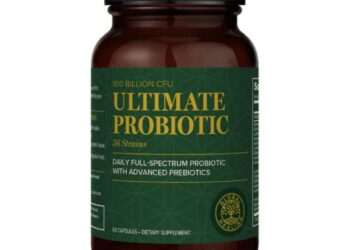 Ultimate Probiotic60 vegetarian capsules packaged in amber glass.24 probiotic strains12 soil-based microorganism strains…