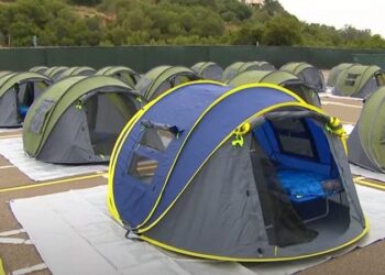 City of San Diego Opening ‘Safe Sleeping’ Site for the Homeless – A Sea of Tents in a Parking Lot | The Gateway Pundit | by Mike LaChance