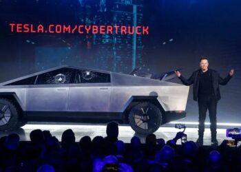 First Tesla Cybertruck Rolls Off Production Line At Gigafactory Texas