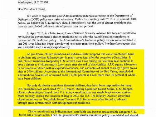 Germany Rejects Cluster Bombs For Ukraine As Clip Surfaces Of Biden Admin Previously Calling Them A ‘War Crime’