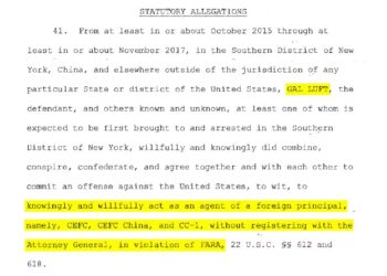 In a stunning twist, the Biden DOJ indicts Dr. Gal Luft, a Biden corruption whistleblower, for not registering as an age…