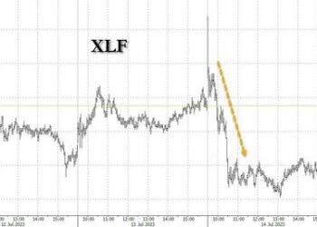 “Is This The Top Tick”: Why The Sell-off In Bank Stocks Despite Solid Earnings