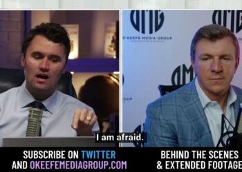 James O'Keefe hosted on the Charlie Kirk Show