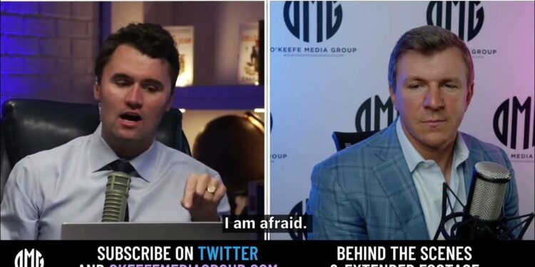 James O'Keefe hosted on the Charlie Kirk Show