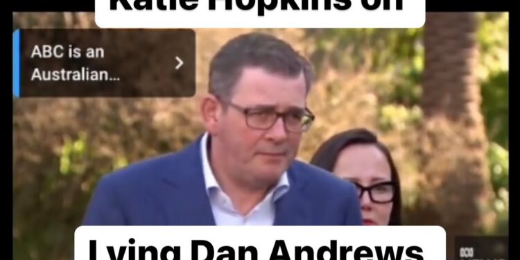 Katie Hopkins WATCH: DAN ANDREWS caught in his own lies. Watch him CANCEL the Commonwealth Games