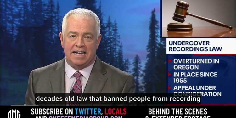 Local TV covers Oregon Law Overturned from James O’Keefe lawsuit