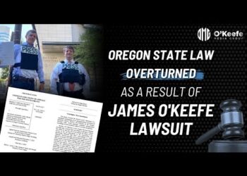 MAJOR IMPACT – Oregon State Recording Law NO LONGER EXISTS thanks to James O’Keefe lawsuit.