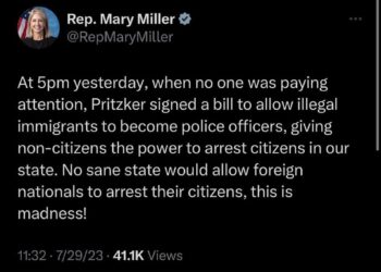 Pritzker is the new world order puppet democrat governor of Illinois.