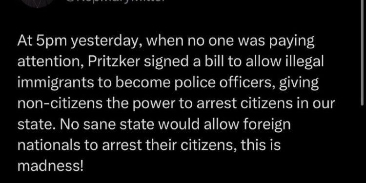 Pritzker is the new world order puppet democrat governor of Illinois.
