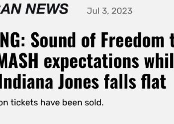 Sound of Freedom ticket pre-sales defeat Disney’s Indiana Jones, skyrocketing to $10 million ahead of the film’s July 4t…