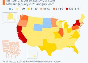 These Are The States That Strike The Most