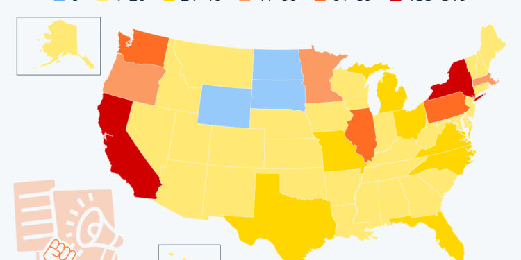 These Are The States That Strike The Most