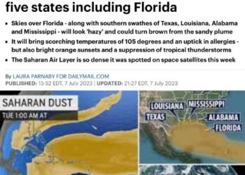They’re going to use a dust cloud cover story to spray toxic chemicals on five states including  Florida.