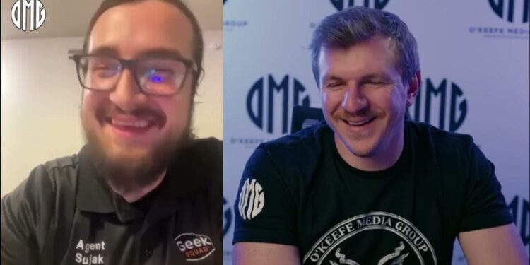 James O'Keefe's zoom call with whistleblower Enis Sujak, from Best Buy Geek Squad.