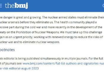 The British Medical Journal is warning about a "great and growing" danger of nuclear war.