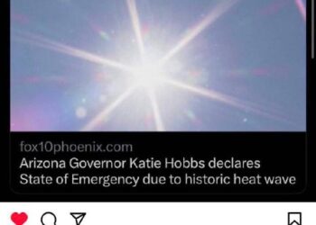 The latest from treasonous Democrat Cheater and fake governor of Arizona Cartel Hobbs.