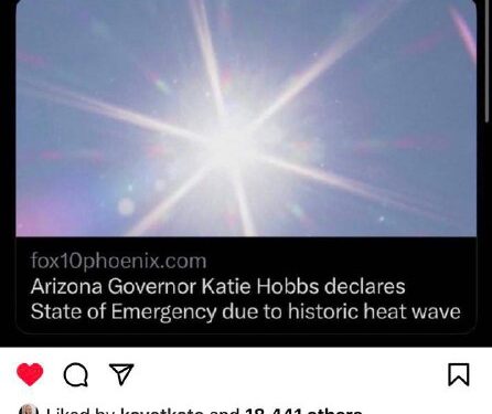 The latest from treasonous Democrat Cheater and fake governor of Arizona Cartel Hobbs.