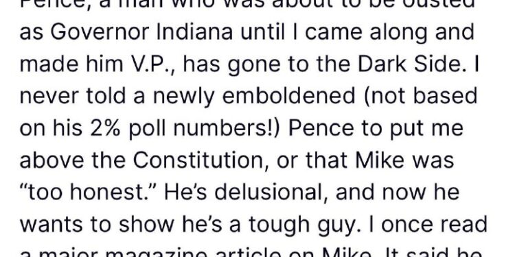 Trump on Judas Pence