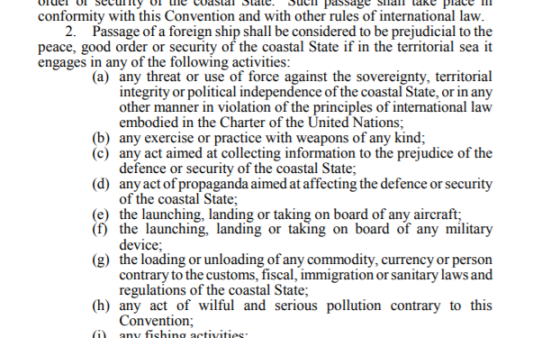 Warmongering British Actions in the Black Sea