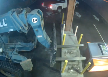 Watch: Thieves In Lawless California Use Forklift To Steal ATM