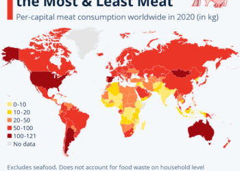 Where The World Eats The Most & Least Meat
