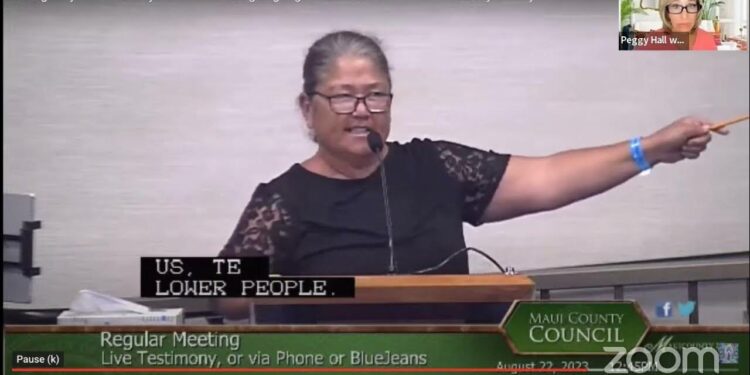 "NO WATER, NO WARNING" LAHAINA LOCAL CONFRONTS the PUBLIC SERPENTS