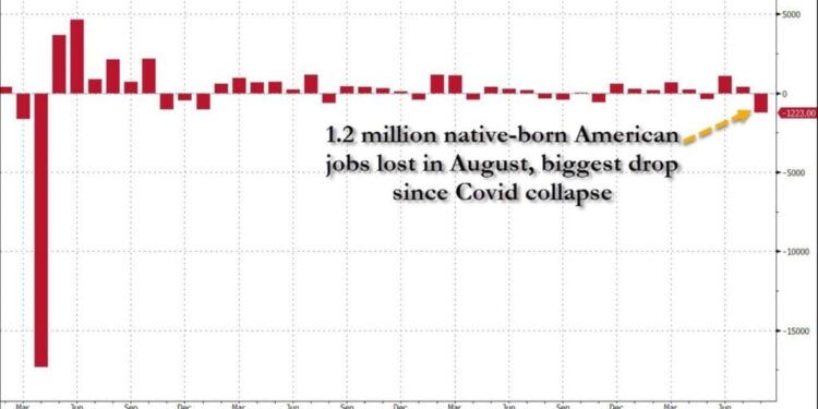 Bidenomics: 1.2 Native-Born Americans Lose Job in August – 711,000 Foreign-Born Workers Replace Them | The Gateway Pundit
