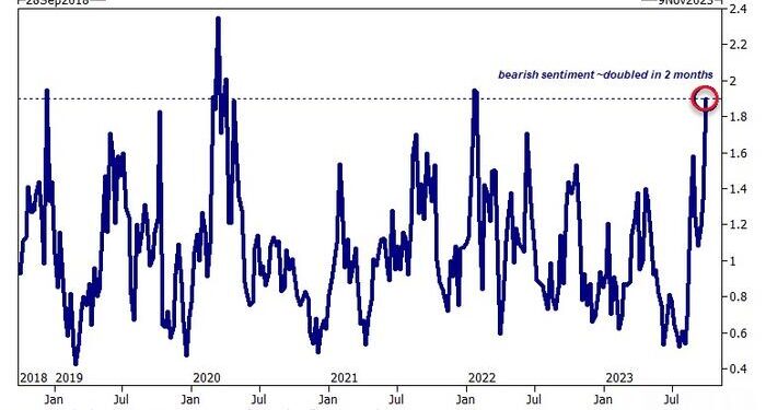 Goldman: "Bearish Sentiment Is Everywhere"