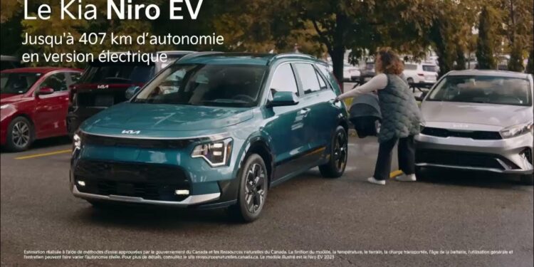 Le Kia Niro EV, maintenant avec l'assistance intelligente de stationnement télécommandée.