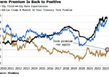 Positive Term Premia Drive Yields And Steeper Curve