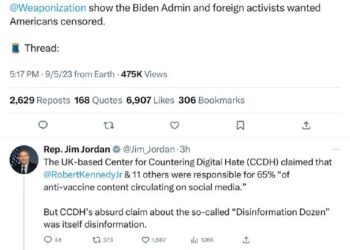 THE FACEBOOK FILES PART 5:  BIDEN WHITE HOUSE RELIED ON FOREIGN “DISINFO” ACTIVISTS TO PRESSURE FACEBOOK TO CENSOR AMERI…
