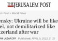 The US Plan To Make Ukraine Into Europe’s ‘Big Israel’ – Summit News